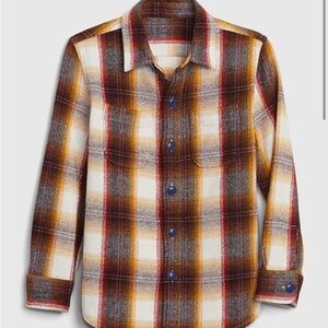 Boys GAP NWT flannel shirt, size 10